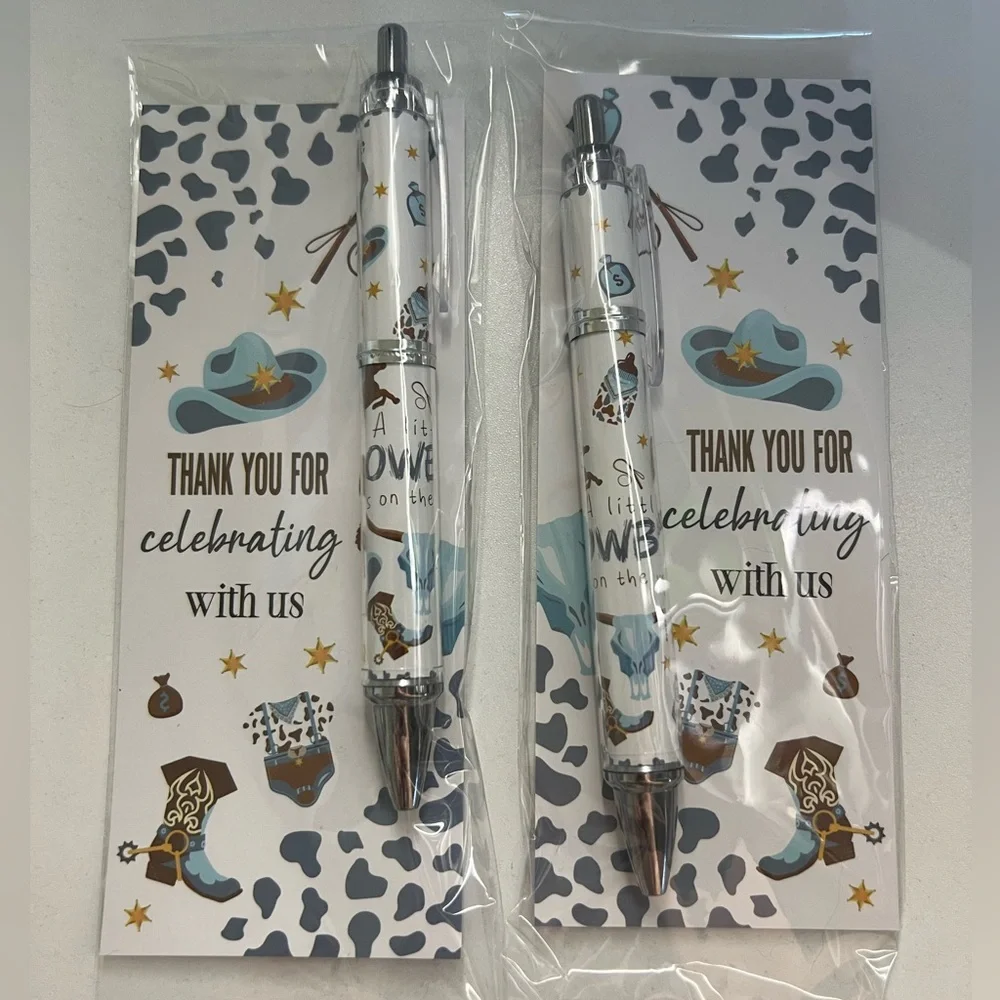 Little Cowboy Baby Shower Ballpoint Pen Party Favor